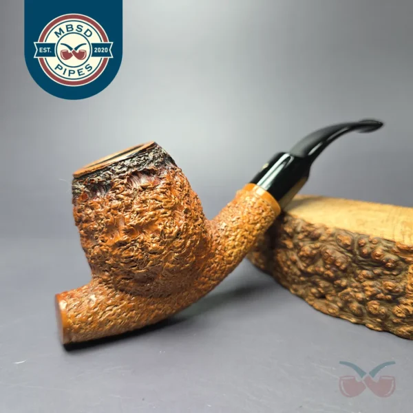 Mastro Geppetto XL Rusticated Cavalier Estate Briar Pipe, Italian Estates