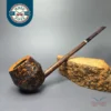 Scottie Piersel XL Sandblasted Pencil Shank Rhodesian w/ Juma Estate Briar Pipe, Unsmoked