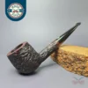 James Upshall Bark Group 5 Partially Rusticated Pot Estate Briar Pipe, Unsmoked