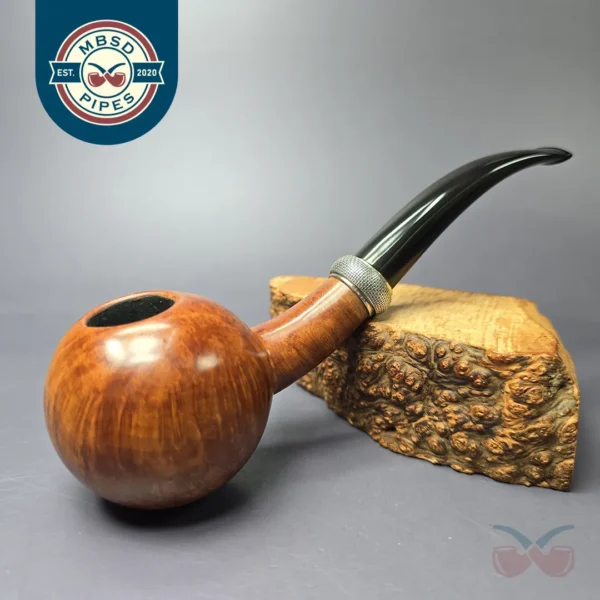 Rolando Negoita XL Smooth Ball w/ Silver Estate Briar Pipe, American Estates