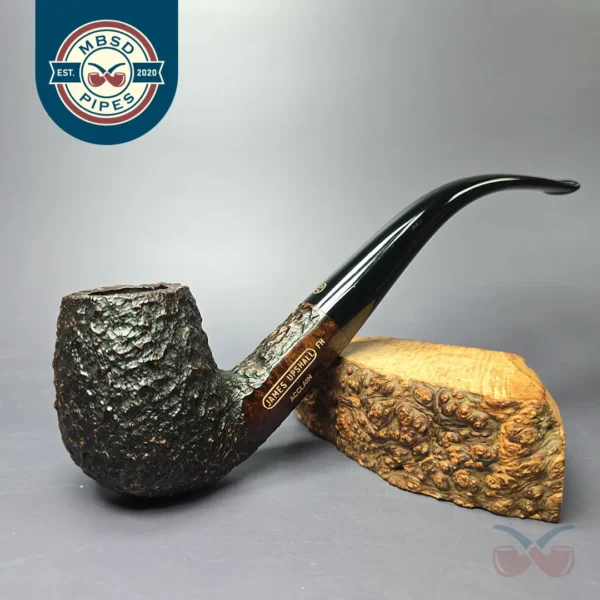 James Upshall Empire Acclaim Magnum Rusticated "LC" Estate Briar Pipe, Unsmoked