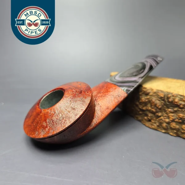 Eclesias Pipes Sandblasted Eskimo Handmade Briar Pipe, New
