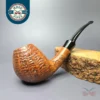 WO Larsen Straight Grain Grade Sandblasted Egg Estate Briar Pipe, Danish Estates