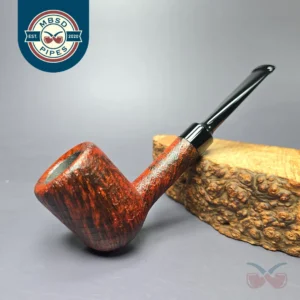 Eclesias Pipes Contrast Sandblasted Billiard Handmade Briar Pipe, New