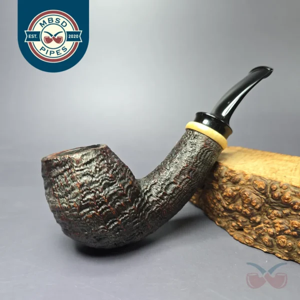 Jared Coles 2023 Sandblasted Brandy w/ Boxwood Estate Briar Pipe, American Estates