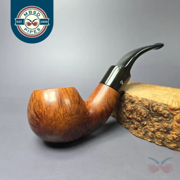 Peterson K Briar 02S Partially Rusticated Apple Estate Briar Pipe, Irish Estates