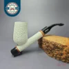 MBSD Meerschaum Deluxe Rusticated Cavalier Block Meerschaum Pipe, Briar-Mortise, New