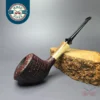 Adam Remington Sandblasted Dublin w/ Horn Estate Briar Pipe, Unsmoked