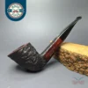 James Upshall Bark Group 6 Rusticated Panel Dublin Estate Briar Pipe, Unsmoked