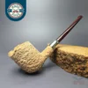 Pipe Tristan Natural Granite Army Mount Billiard Handmade Briar Pipe, Unsmoked