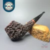 Walt Cannoy Cardinal House Munn Lava Rock Bulldog Handmade Briar Pipe, New