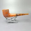 Dave Neeb Spot Carved Billiard Handmade Briar Pipe, New - Image 2