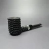 Eclesias Pipes "Dragon Scale" Sandblast Billiard w/ Duraluminum Handmade Briar Pipe, New, 9mm - Image 2