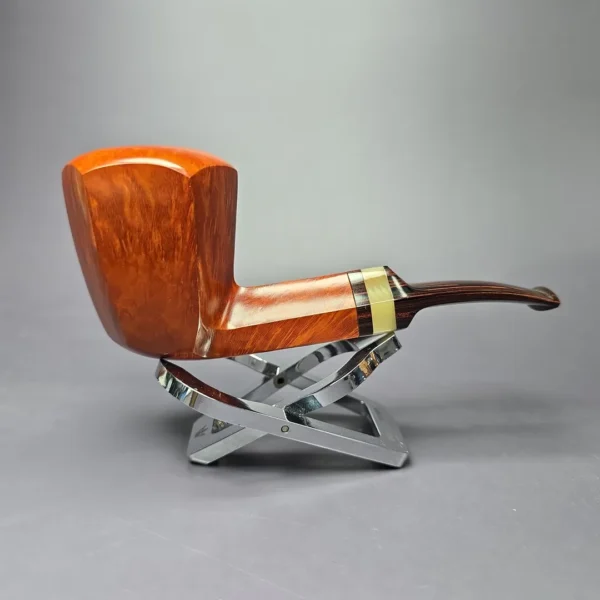 Bjarne Nielsen Signature (C) (Ph. Vigen) Panel Dublin w/ Horn Estate Briar Pipe, Unsmoked - Image 2