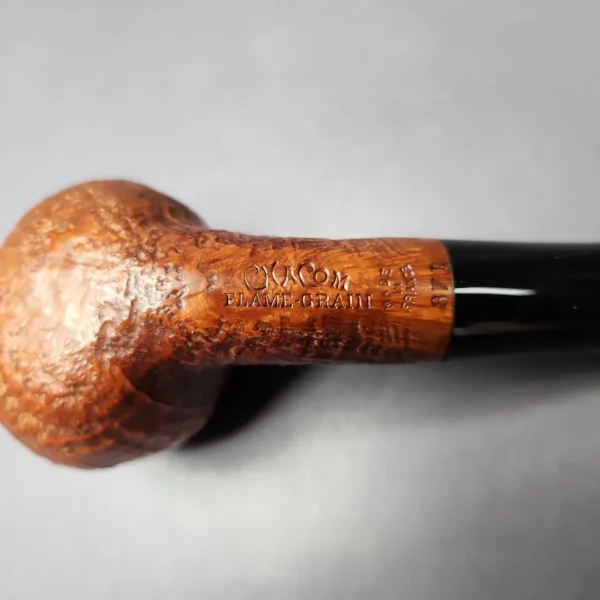 Chacom Flame Grain 871 Sandblasted Author Estate Briar Pipe, Unsmoked - Image 2