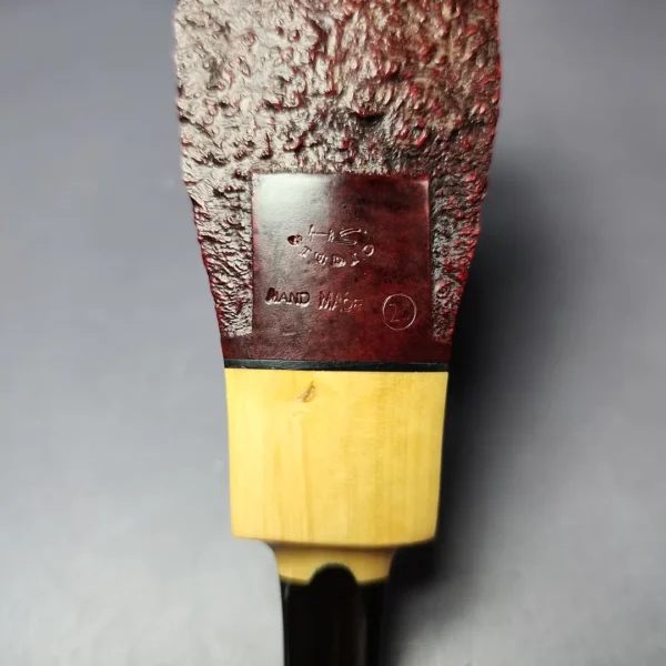 HS Studio Sandblasted "Bo Nordh Ramses" w/Boxwood Estate Briar Pipe, Unsmoked - Image 2