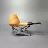 Proxima by Piero Vitale Natural Sandblasted Brandy Briar Pipe, New - Image 2