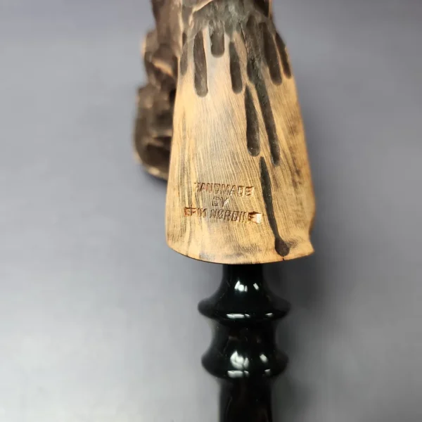 Nording Spruce Matte Rusticated Freehand Estate Briar Pipe, Unsmoked - Image 2