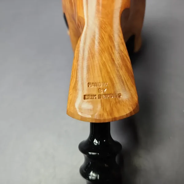 Nording Spiral Partially Rusticated Freehand Estate Briar Pipe, Unsmoked - Image 2
