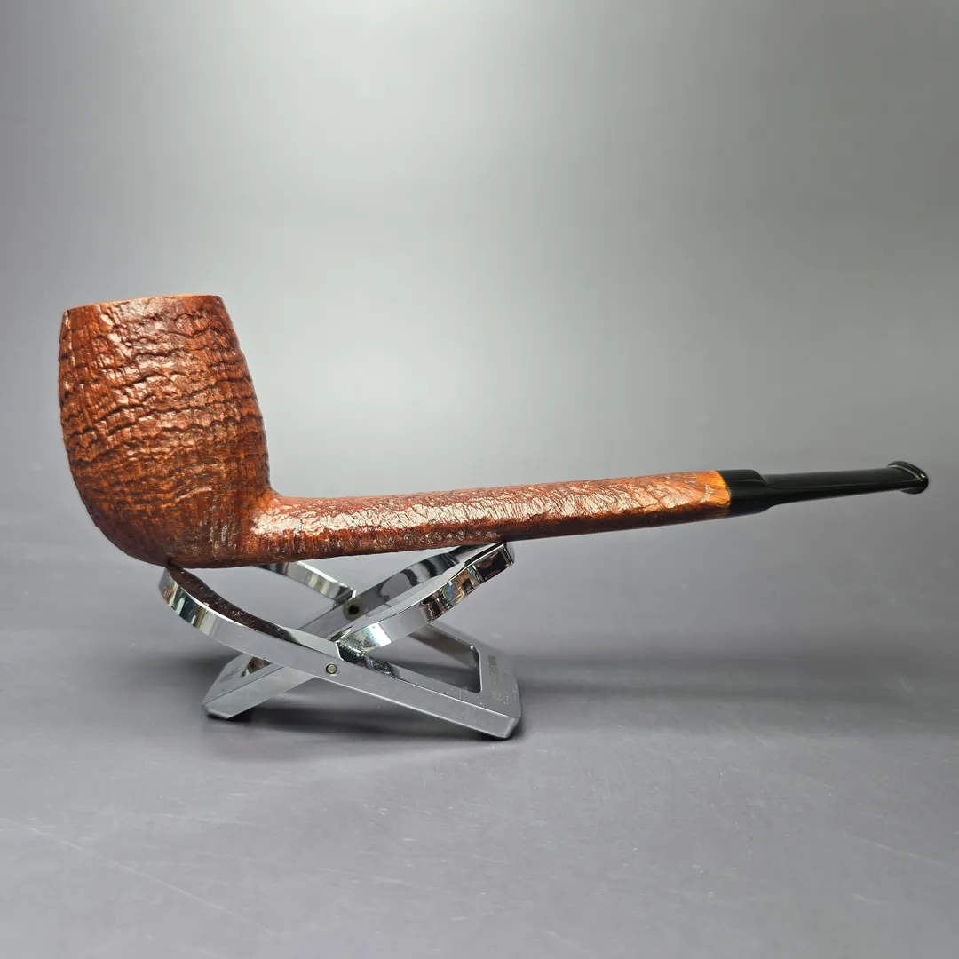 Konstantin Shekita XL Sandblasted Lumberman Estate Briar Pipe, Unsmoked - Image 2