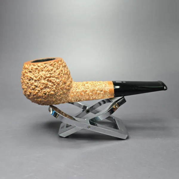 Jacono 2015 Knight E Rusticated Squat Apple Estate Briar Pipe, Italian Estates - Image 2