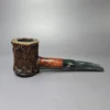 Ascorti New Dear Wax Drip Carved Poker Estate Briar Pipe, Unsmoked - Image 2