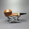 Marek Kando Smooth Wide Shank Bulldog w/Horn Estate Briar Pipe, Other Estates - Image 2