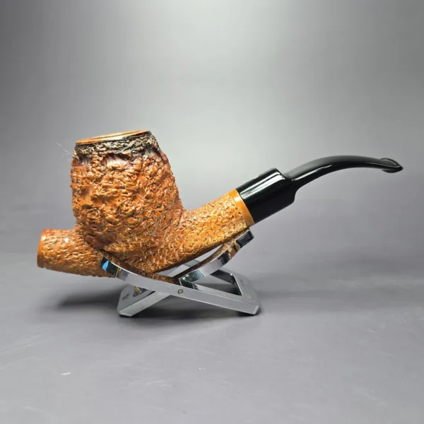 Mastro Geppetto XL Rusticated Cavalier Estate Briar Pipe, Italian Estates - Image 2