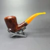 Rinaldo Triade Y Smooth Bent Billiard w/ Silver Estate Briar Pipe, Unsmoked - Image 2