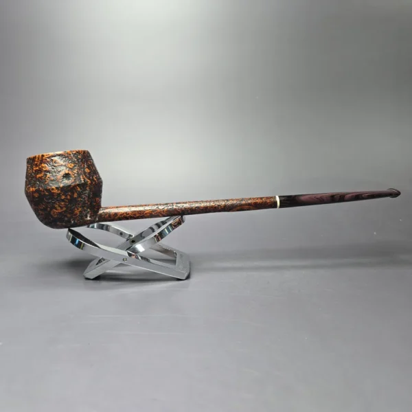 Scottie Piersel XL Sandblasted Pencil Shank Rhodesian w/ Juma Estate Briar Pipe, Unsmoked - Image 2