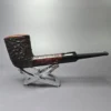 James Upshall Bark EXL Partially Rusticated Dublin Estate Briar Pipe, Unsmoked - Image 2