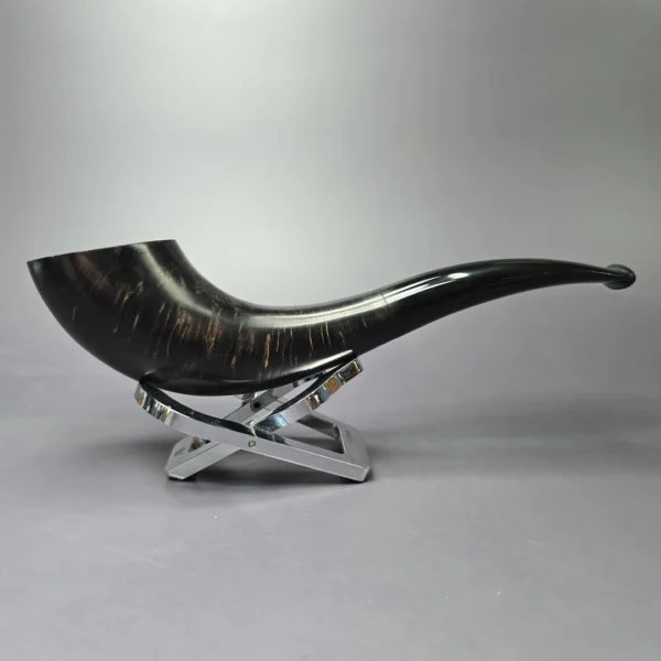Eldritch Pipes XL Smooth Viking Horn Estate Briar Pipe, Unsmoked - Image 2