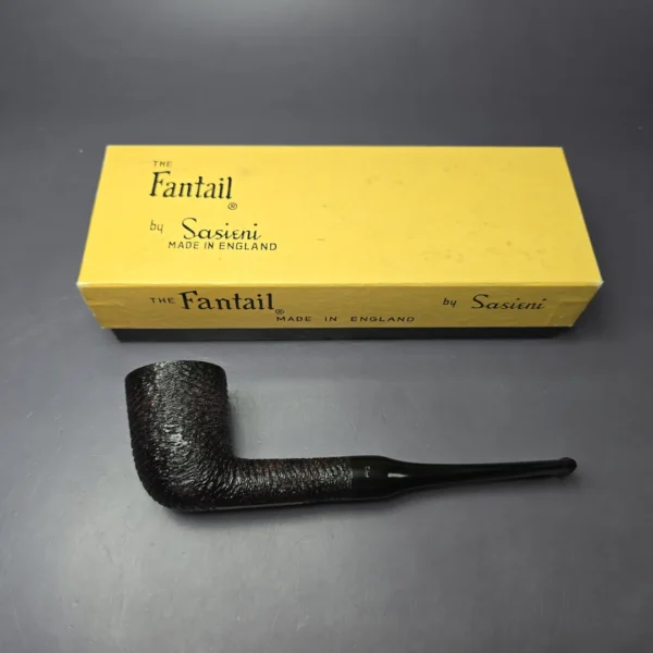 Sasieni Patent Fantail 71 Rusticated Billiard Estate Briar Pipe, English Estates - Image 2