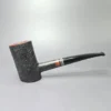 Herriot Pipes Sandblasted Poker w/ Fordite Handmade Briar Pipe, New - Image 2