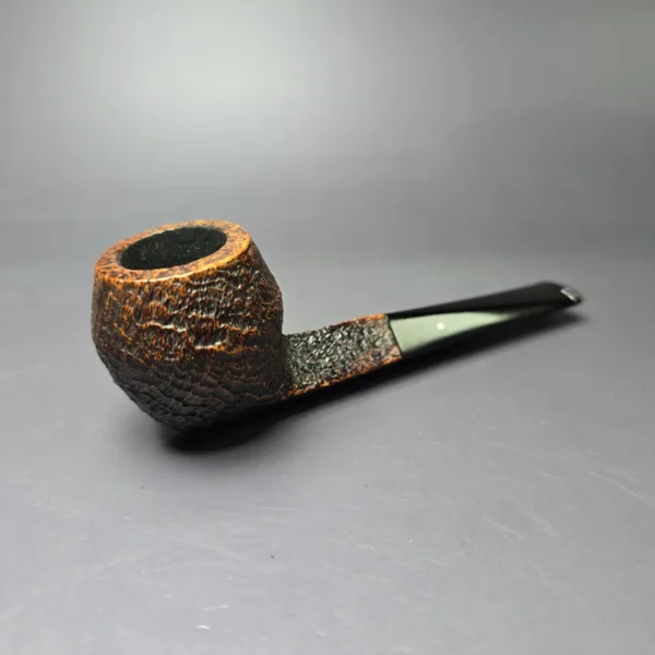 Dunhill 1992 Shell Briar 4104 Sandblasted Bulldog Estate Briar Pipe, English Estates - Image 2