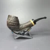 Jared Coles 2023 Sandblasted Brandy w/ Boxwood Estate Briar Pipe, American Estates - Image 2