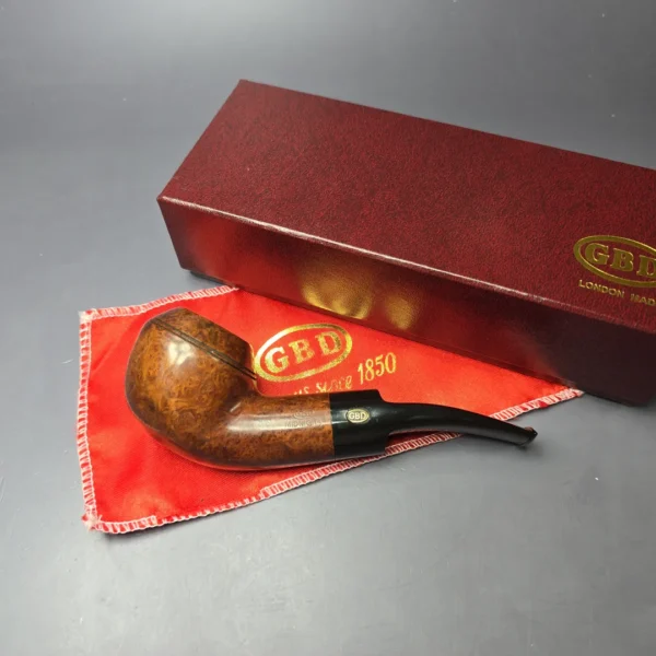 GBD Midnight 9438 Smooth Bullmoose Estate Briar Pipe, English Estates - Image 2