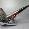 James Upshall Bark Group 6 Rusticated Long Dublin Estate Briar Pipe, Unsmoked - Image 2