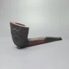 James Upshall Bark Group 6 Rusticated Panel Dublin Estate Briar Pipe, Unsmoked - Image 2