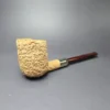 Pipe Tristan Natural Granite Army Mount Billiard Handmade Briar Pipe, Unsmoked - Image 2