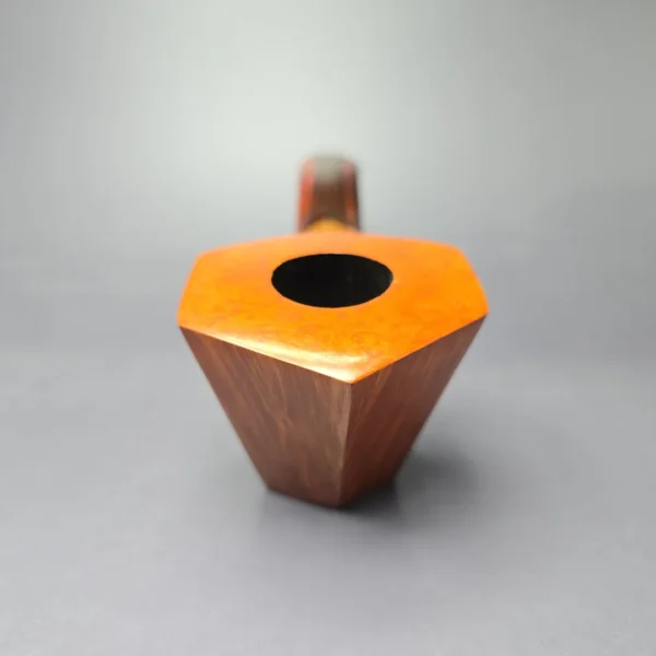 Bjarne Nielsen Signature (B) (Ph. Vigen) Panel Dublin w/ Zebrawood Estate Briar Pipe, Unsmoked - Image 3