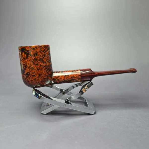 Eclesias Pipes High Contrast Smooth Billiard Sitter Handmade Briar Pipe, New - Image 3