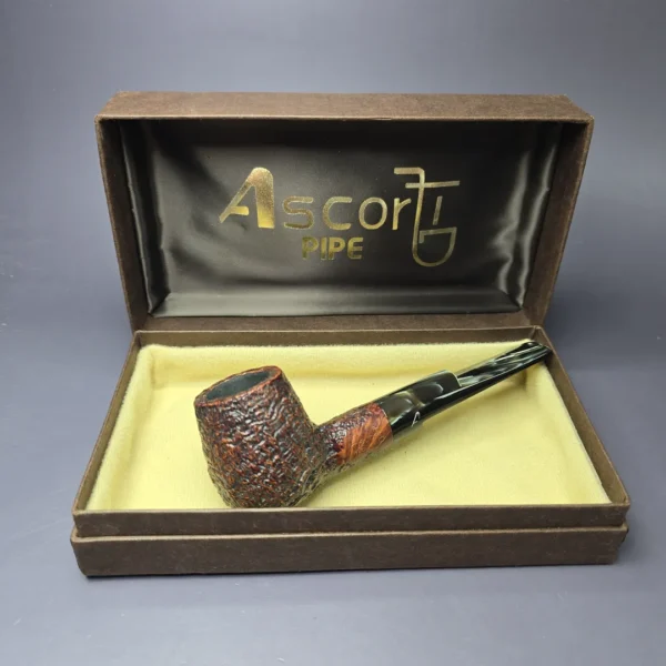 Ascorti KS Sandblasted Brandy Estate Briar Pipe, Italian Estates - Image 3
