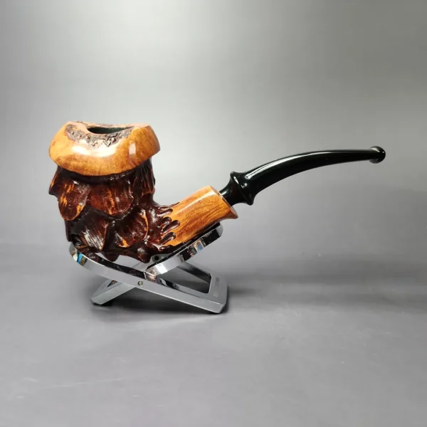 Nording Point Clear Rusticated Freehand Estate Briar Pipe, Unsmoked - Image 3