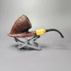 HS Studio Sandblasted "Bo Nordh Ramses" w/Boxwood Estate Briar Pipe, Unsmoked - Image 3