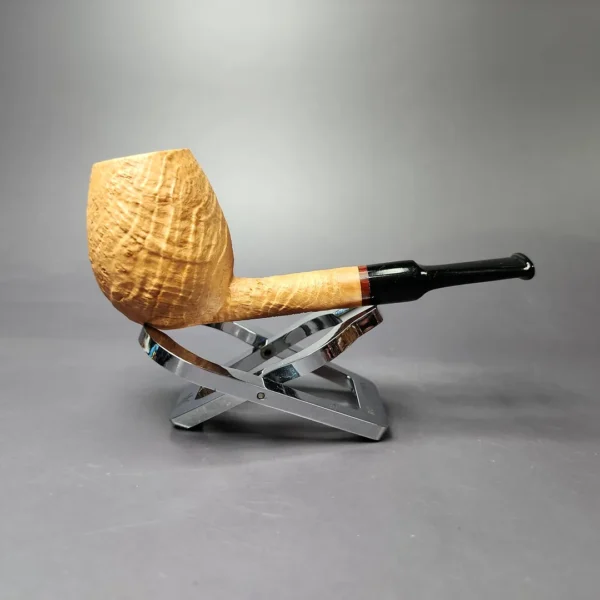 Proxima by Piero Vitale Natural Sandblasted Egg Briar Pipe, New - Image 3