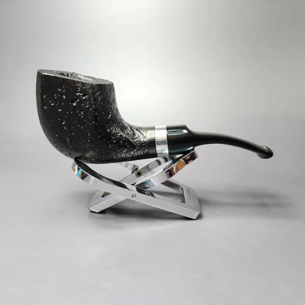Morgan BlackJack 31 Sandblasted Panel Horn Briar Pipe, New - Image 3