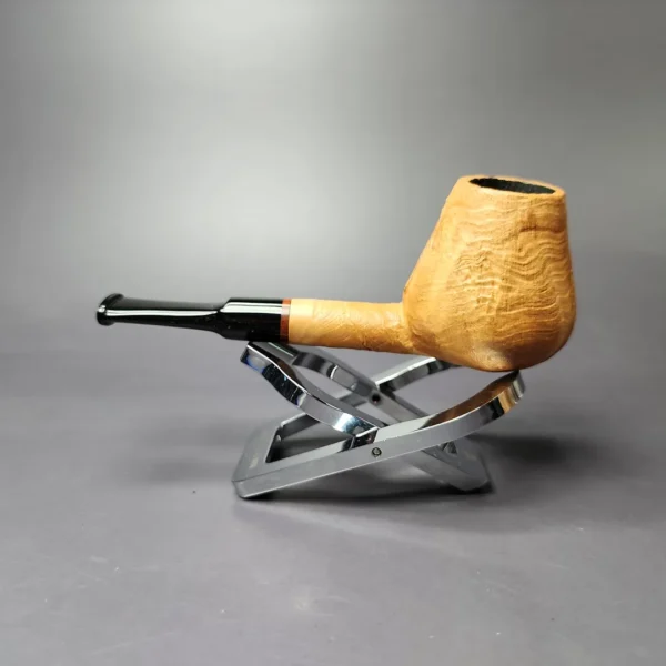 Proxima by Piero Vitale Natural Sandblasted Brandy Briar Pipe, New - Image 3