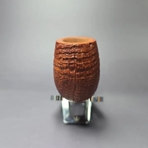 Konstantin Shekita XL Sandblasted Lumberman Estate Briar Pipe, Unsmoked - Image 3