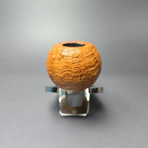 C-Pipe Sandblasted Nosewarmer Apple Handmade Briar Pipe, New - Image 3